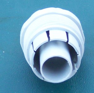 Closeup of the fitting's centerpiece