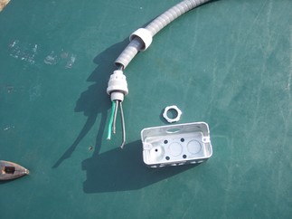 Conduit and wires removed